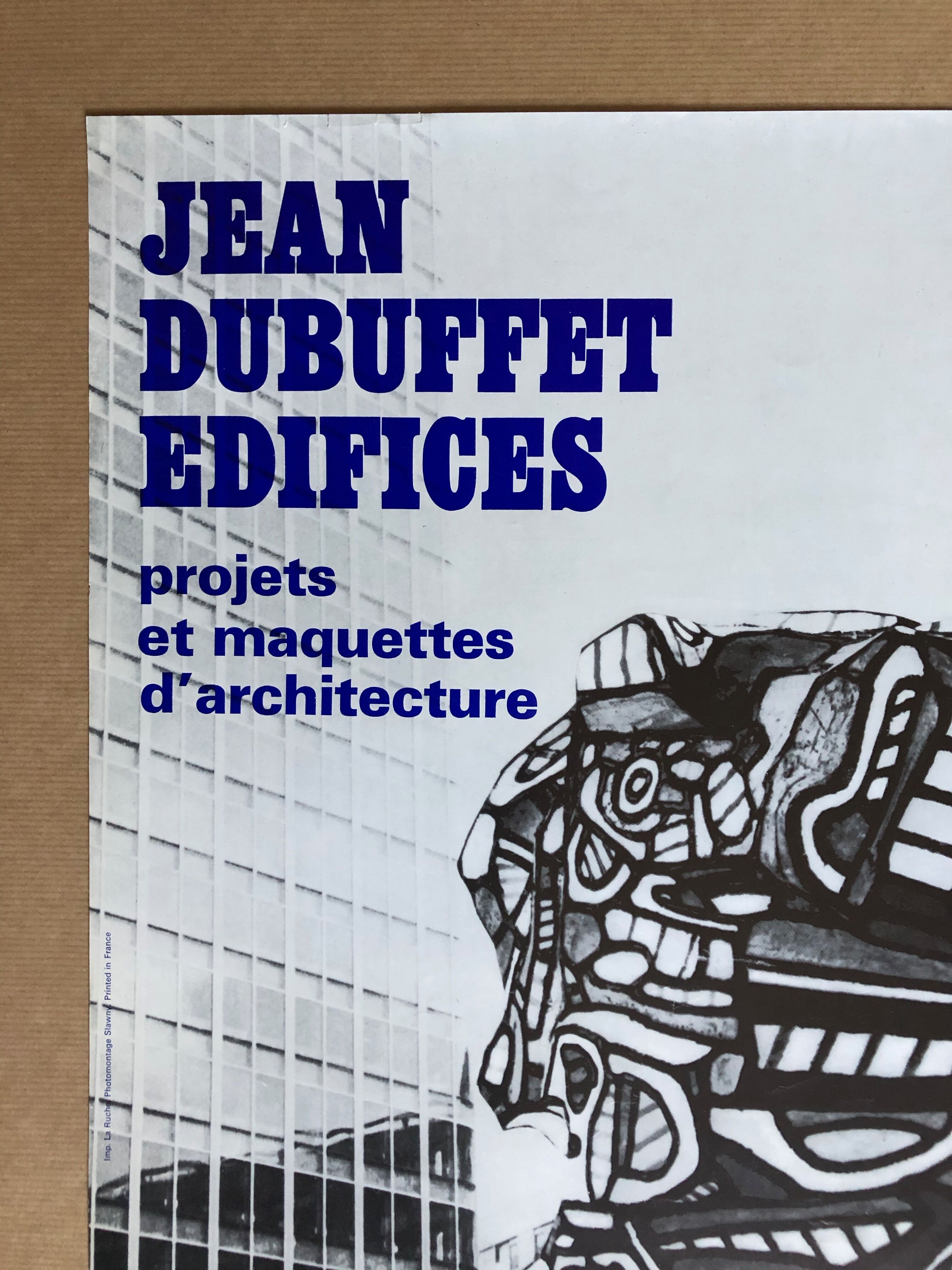 Poster Jean Dubuffet Edifices 1969