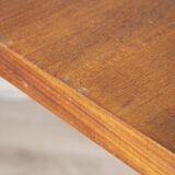 Vintage 60's table in metal and wood italian design