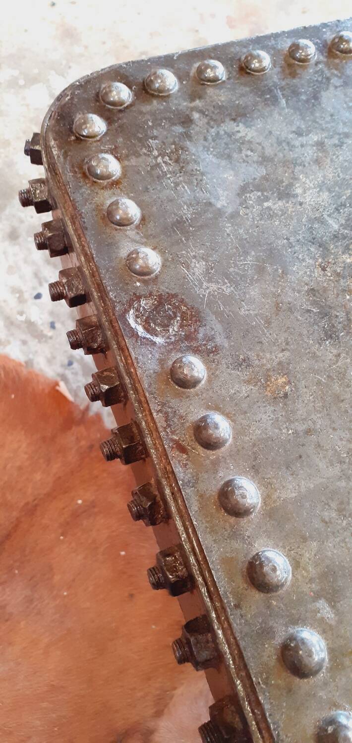 Industrial coffee table.