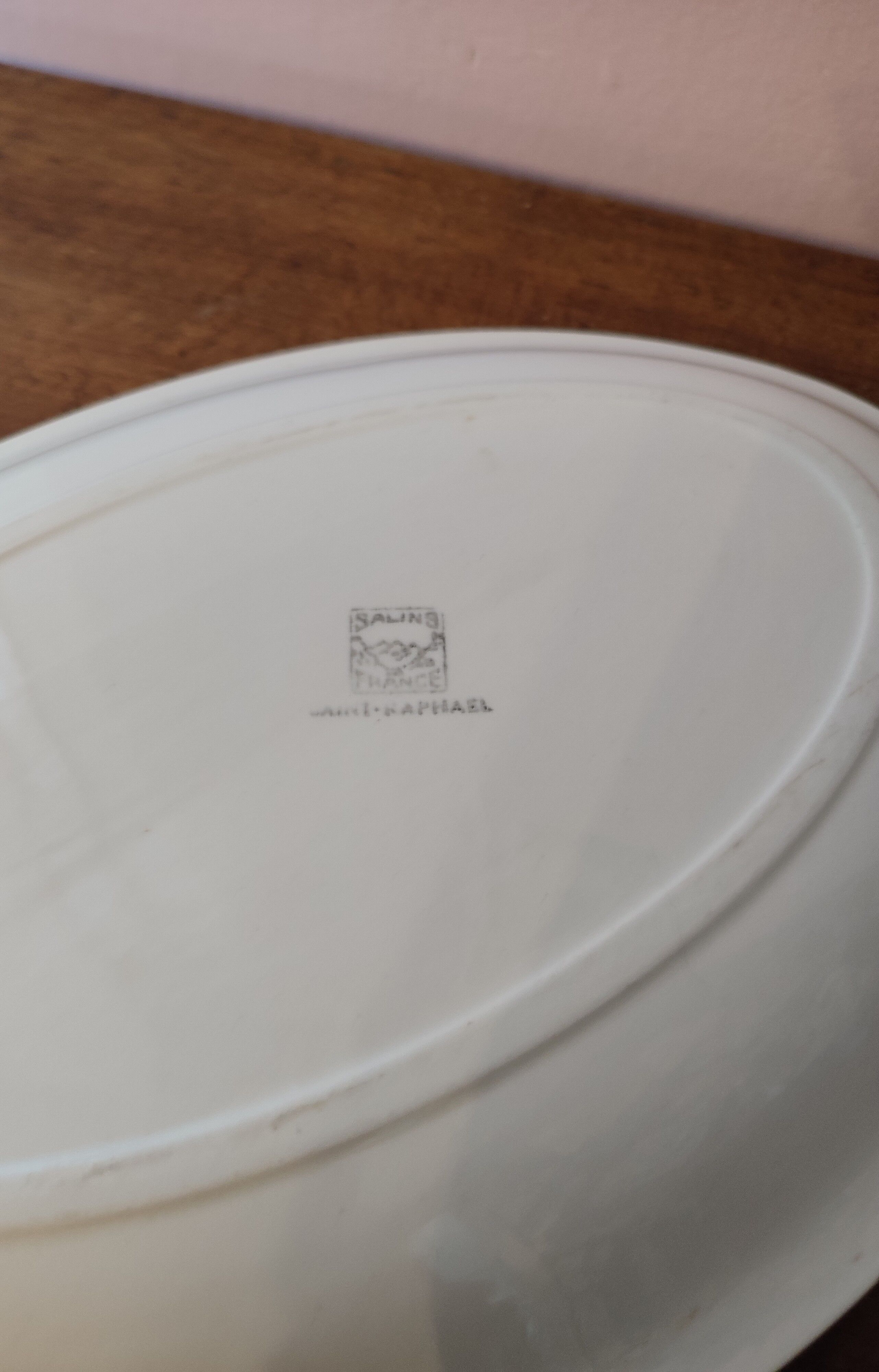 Oval ceramic dish Salins