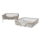 Stackable banks vintage brass wire