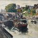 Oil on panel signed and dated 1948
