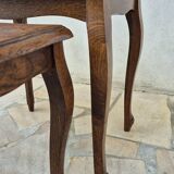 2 nesting tables in solid wood in Louis XV style