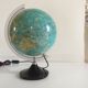 Globe earth bright black vintage