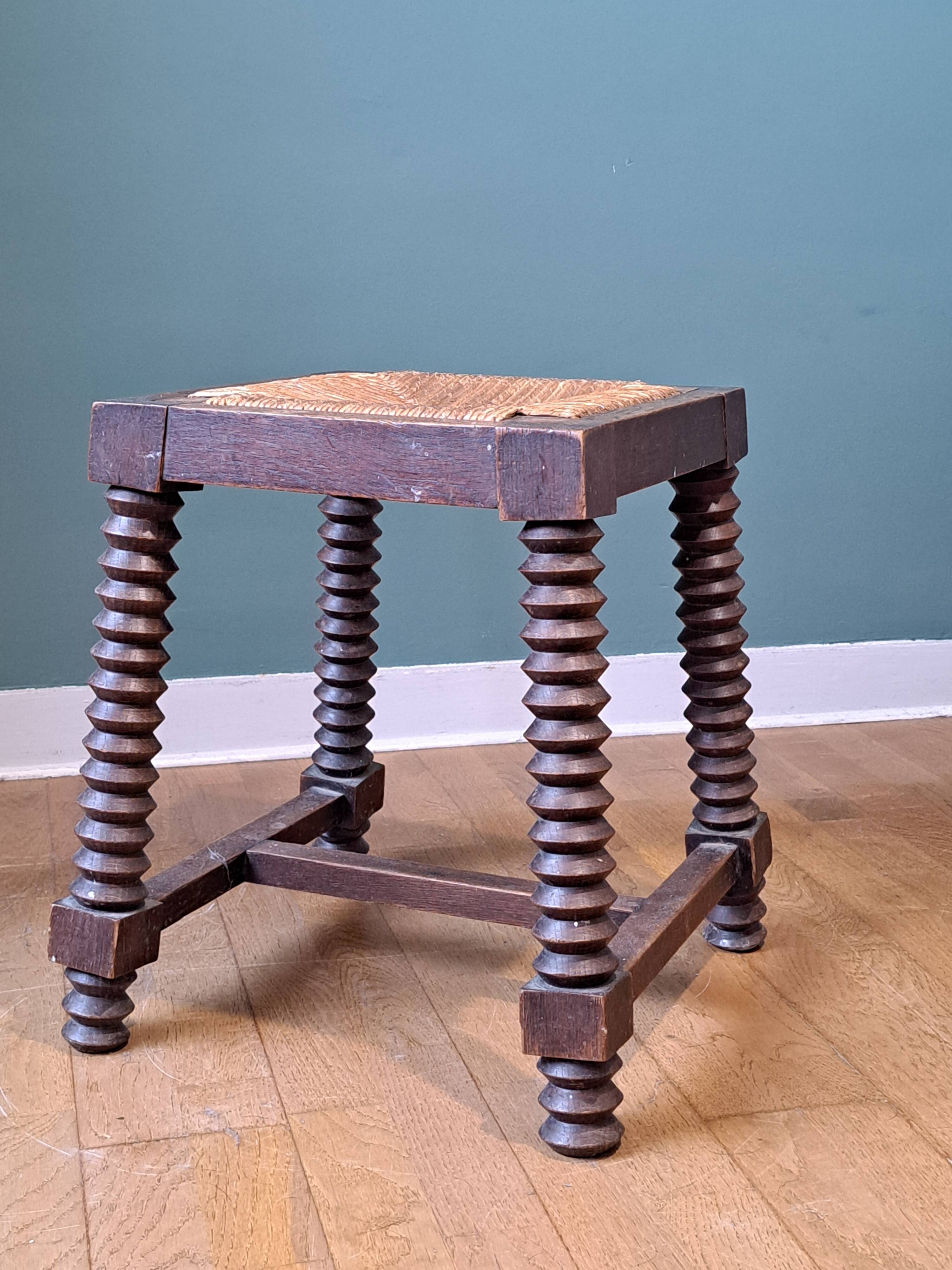 Arts and crafts square stool
