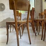 Set of 11 Baumann bistro chairs