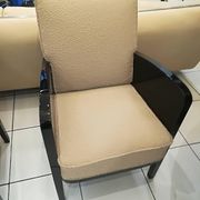 Pair of Damon and Berteaux art deco armchairs, French, around 1930