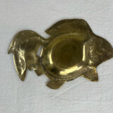 Brass fish catchall tray