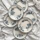 6 assiettes plates en terre de fer « Acacia » Moulin des Loups et Hamage