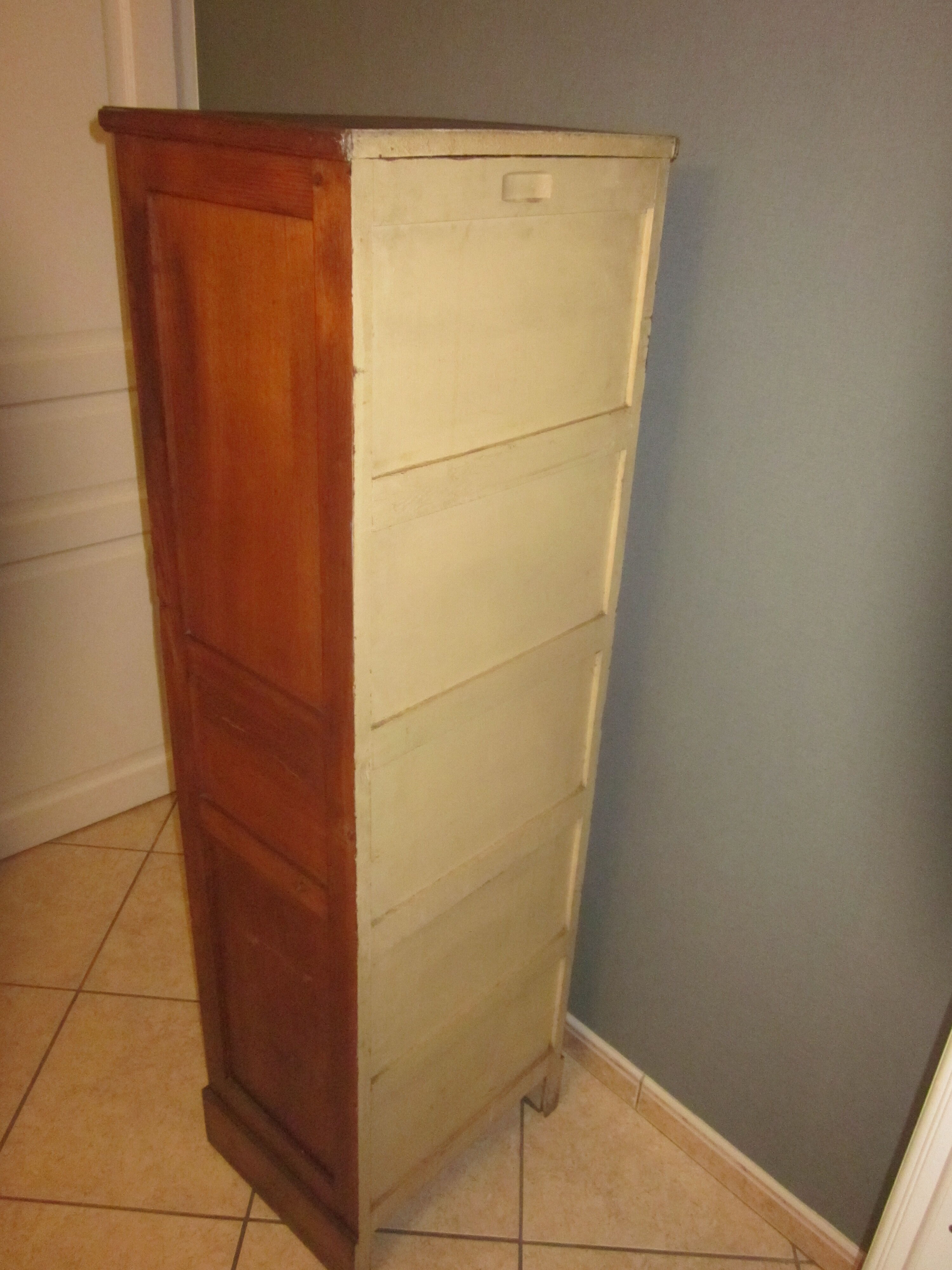 Curtain binder in chene of the years 50