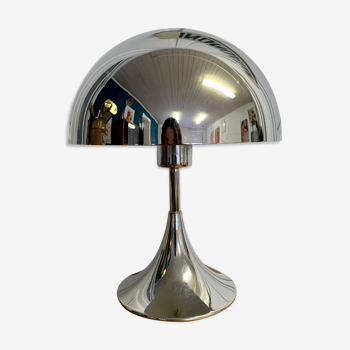 Chrome mushroom lamp