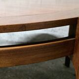 Vintage convertible teak table
