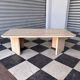 Vintage coffee table in travertine