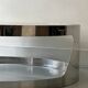 Italian round coffee table in chromed metal & smoked glass, 1970s design