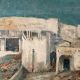 Bab-Azoun Gate, Algiers, oil on canvas signed