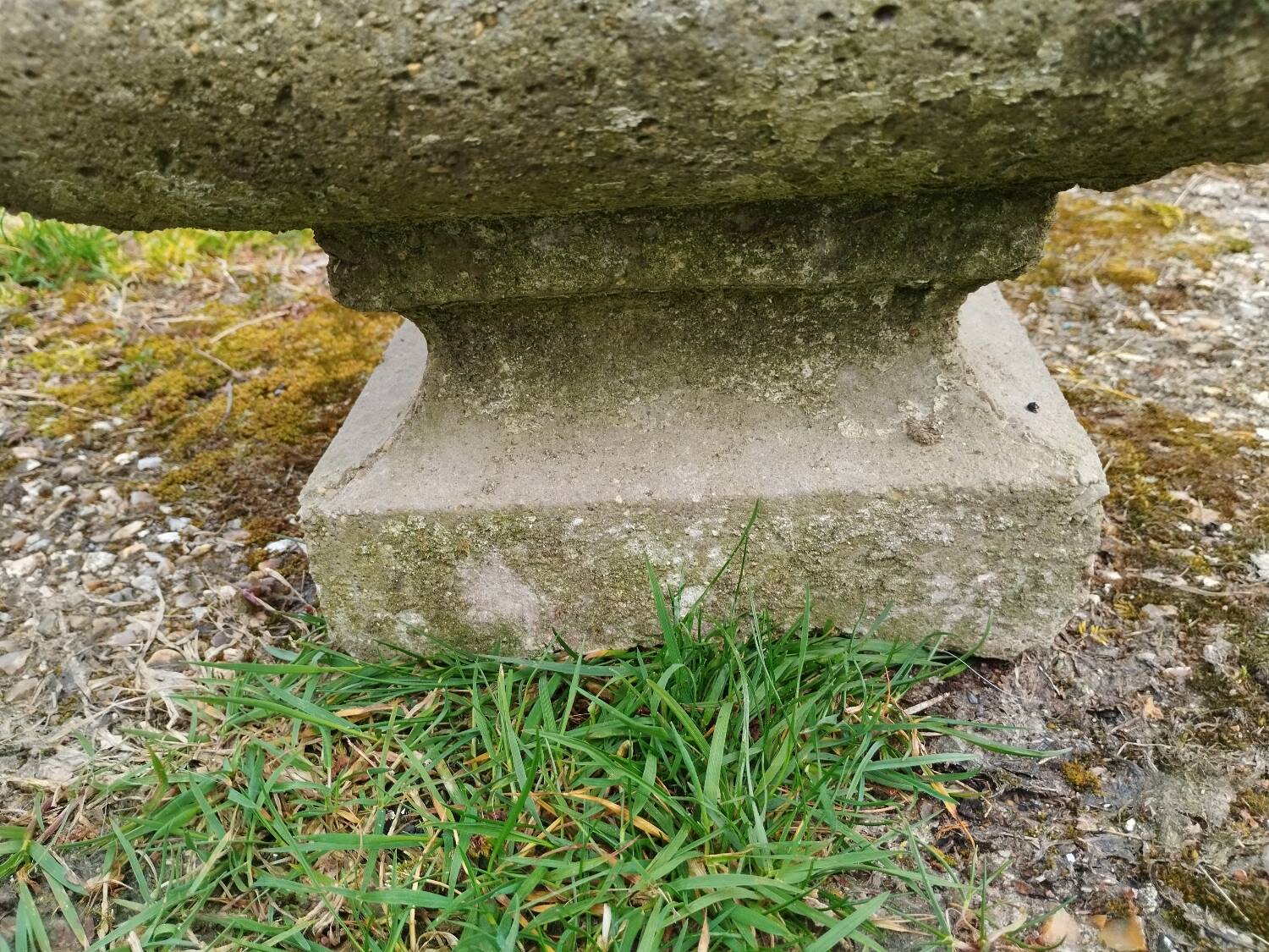 Pair of vintage antique stone Medici planters