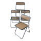 Series 4 folding cane chairs