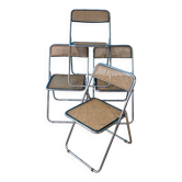 Series 4 folding cane chairs