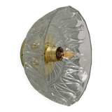 Vintage molded glass lampshade - tableware collection -