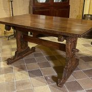 Table Renaissance Italienne En Noyer Du 16° Siècle -Florence