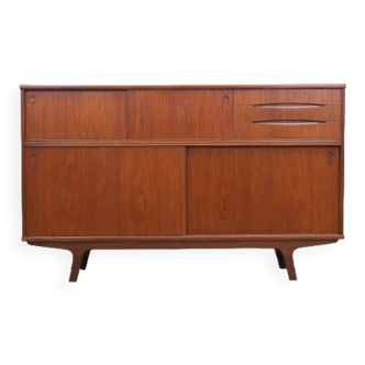 Enfilade en teck design danois, années 1960, Danemark