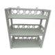 White rattan wall shelf