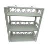 White rattan wall shelf