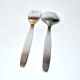 Vintage stainless steel children's cutlery - dog and squirrel germany