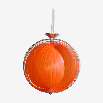 Lampe suspendue, vintage moon lamp orange
