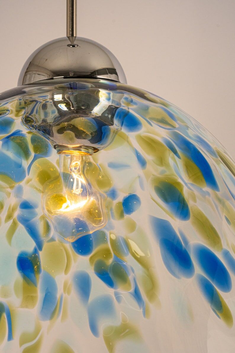 Murano glass pendant lamp designed by Kalmar Austria 1970s