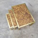 Brass nest of tables 1970