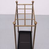 Rectangular Brass And Cast Iron Umbrella Stand. French. Circa 1900