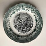 6 dessert plates in Sarreguemines earthenware Napoleon collection