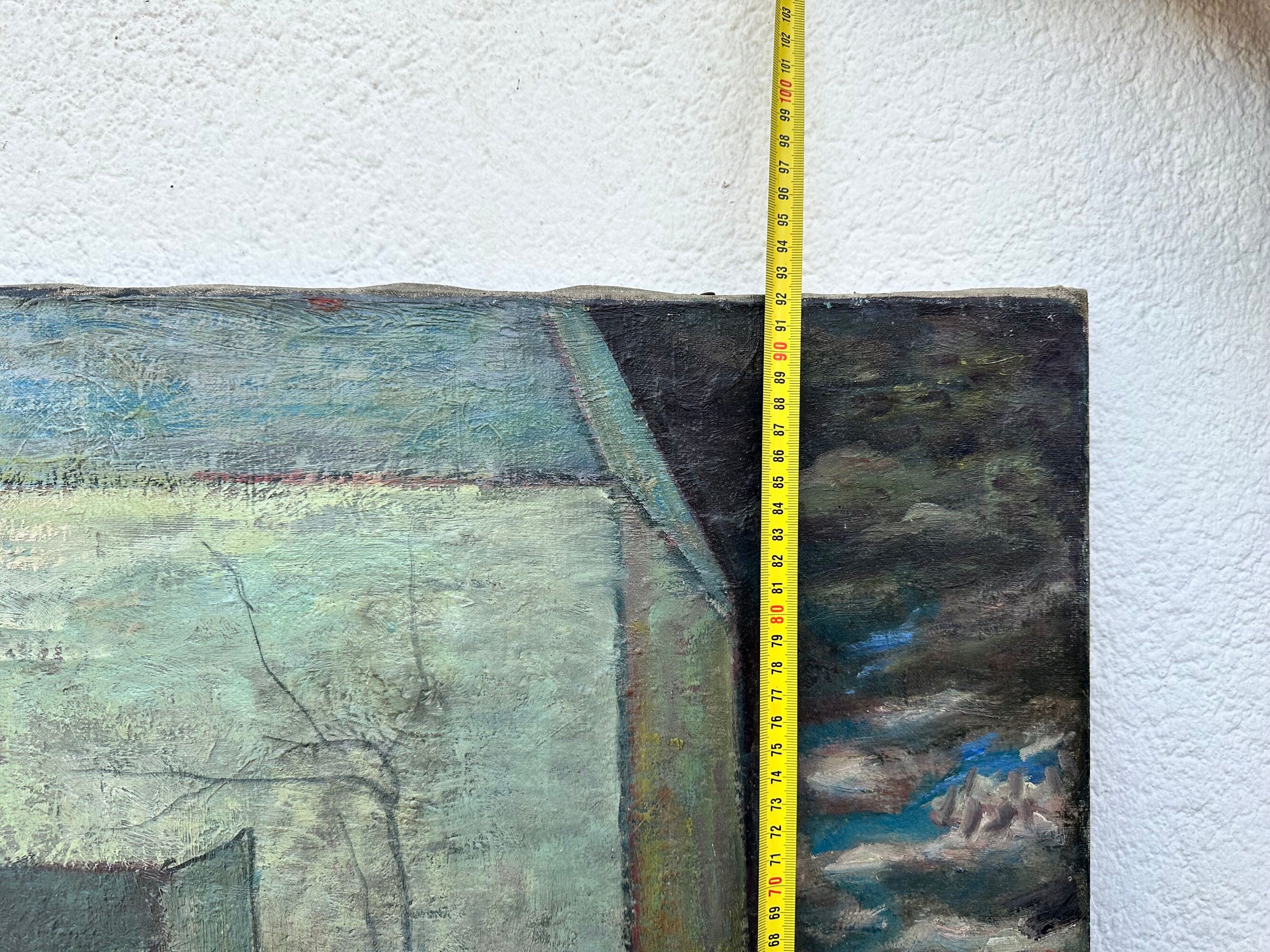 The Parade by Pierre Vérité, oil on canvas