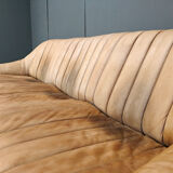 Vintage leather sofa set, 1960s