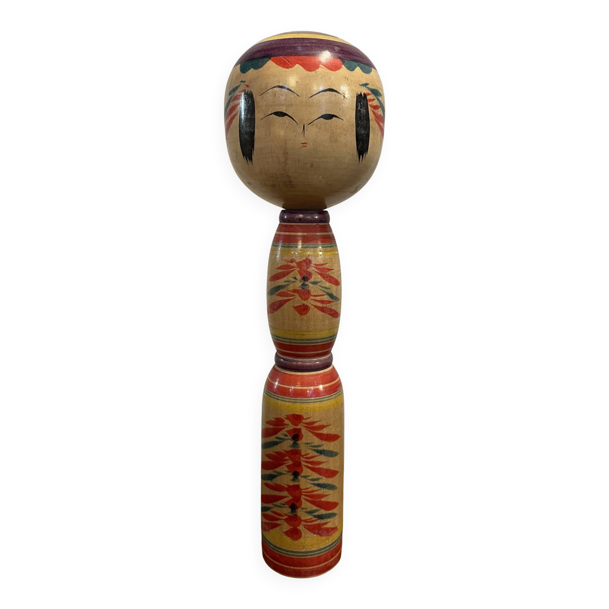 Japanese wooden Kokeshi doll