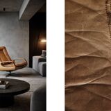 Vintage Mid-Century German Modern Leather Swivel Chairs by Carl Straub