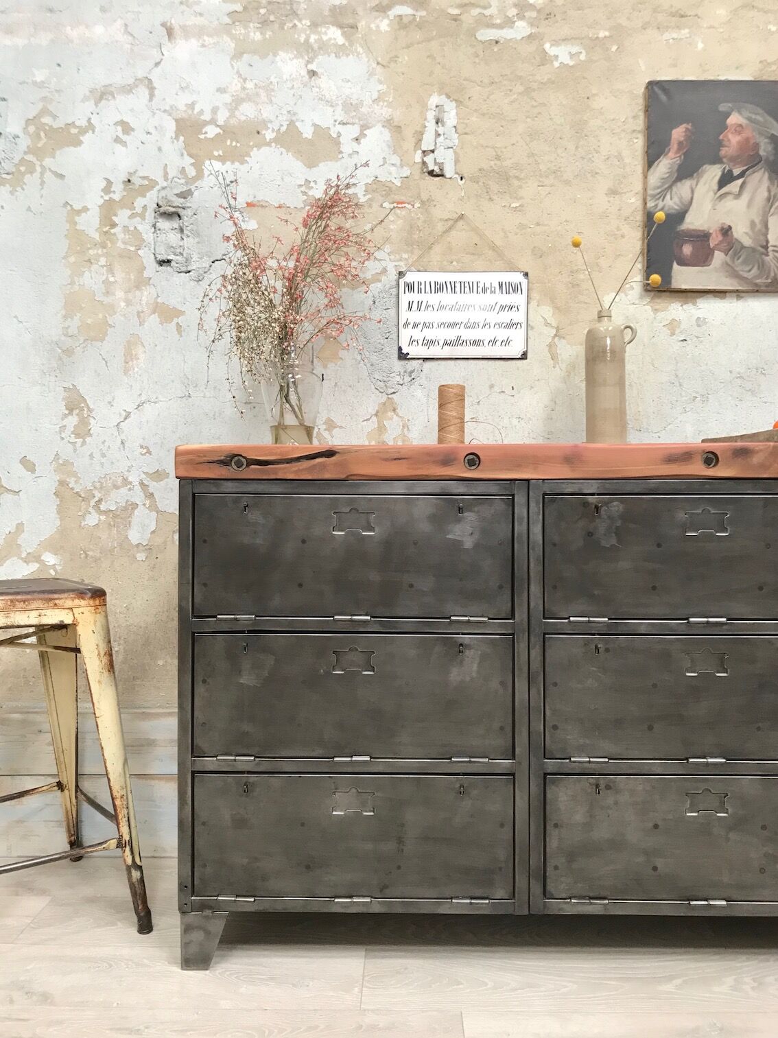 Industrial sideboard