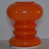 Orange glass table lamp, 1970