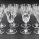 Series of 8 crystal water glasses from Saint Louis model Cerdanya H = 17.9 cm
