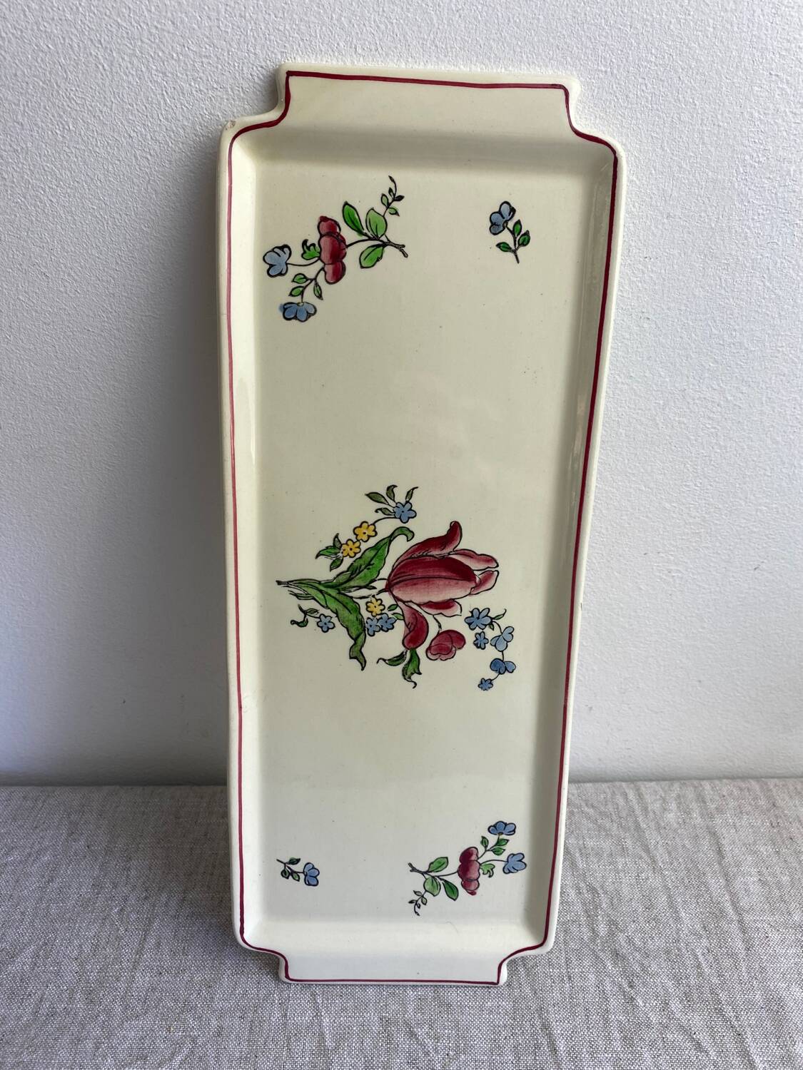 Gien porcelain cake dish, Lorraine model
