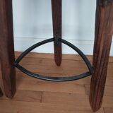 Pair of brutalist high stools