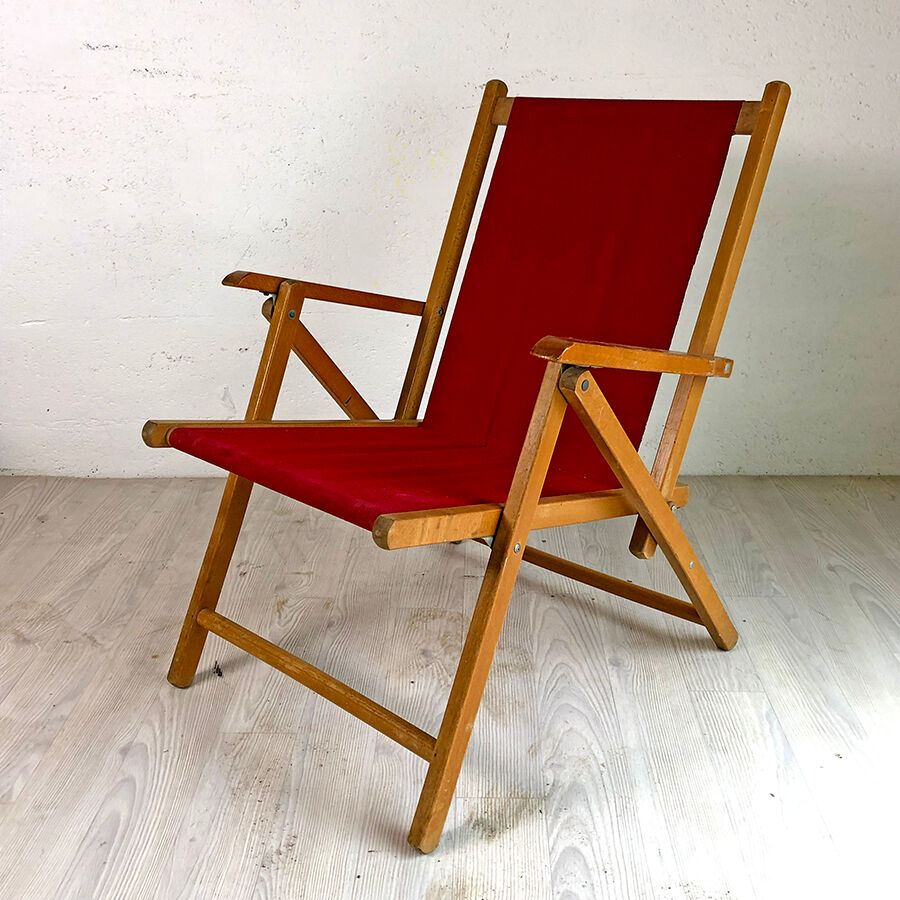 Paire de fauteuils pliants Plidéal vintage 50's