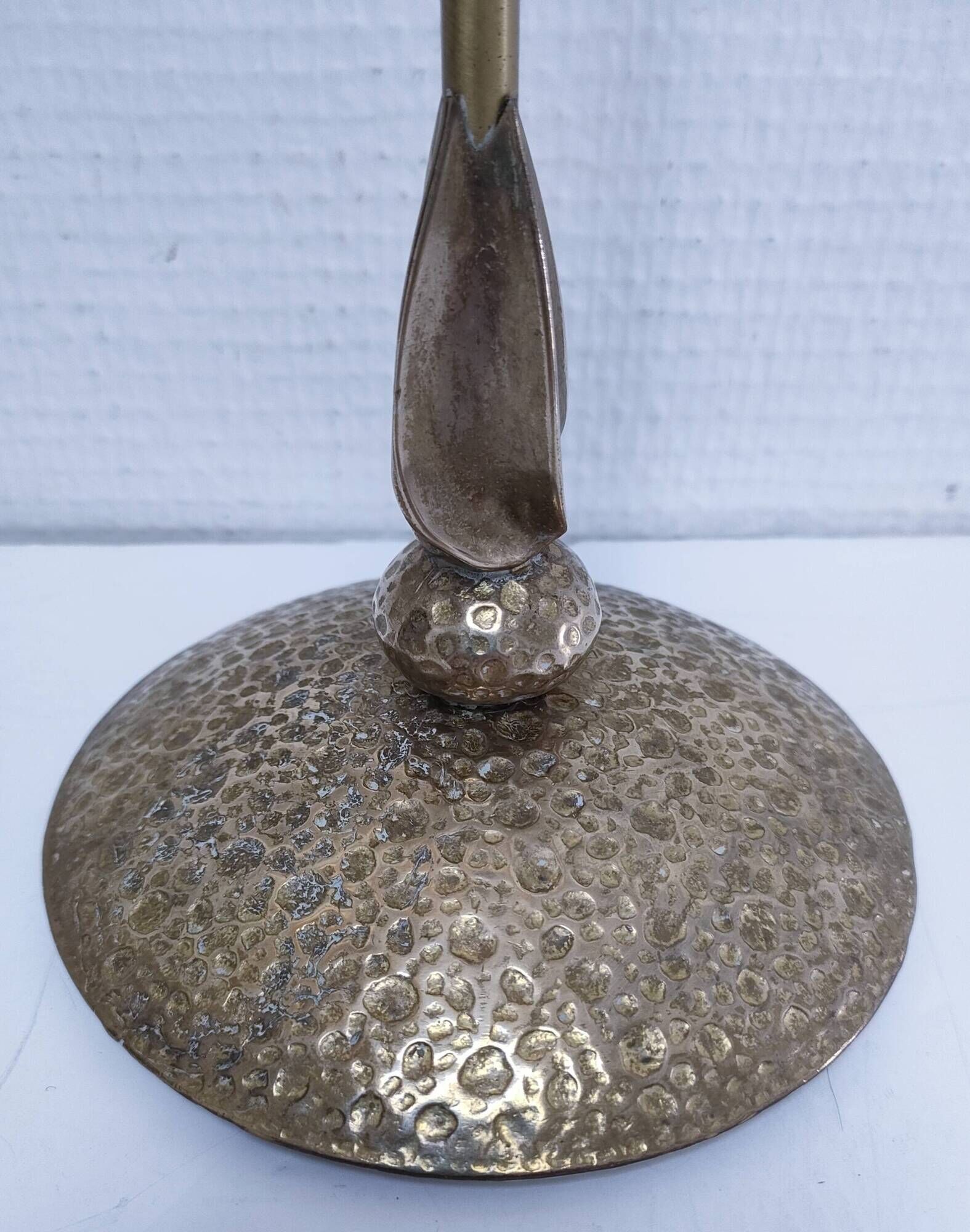 Pair of brass lamp bases Delmas design 90s