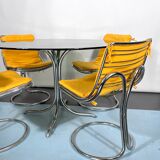 Vintage Space Age dinner table and four chairs