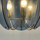 Blue glass ceiling light with exclusive Italian design by VECA, 1960s, Italy.