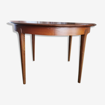 Scandinavian-style teak dining table in the 60s