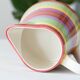 Multicolored striped ceramic jug "Happy Days"
