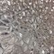 Plafonnier rond en verre pointes de diamants par RZB Leuchten / vintage années 60-70