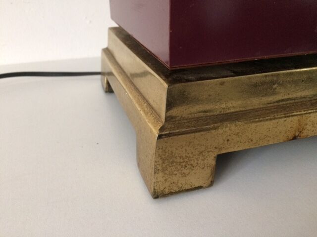 Brass lamp and formica 1970